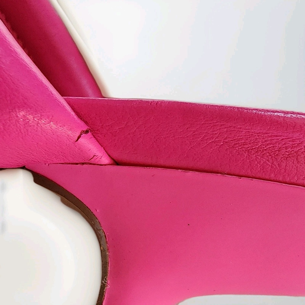 ASOS Design Pink‎ Padded Heeled Mules Slip On Sandals Heels UK7 EU40 US9 - Picture 5 of 10